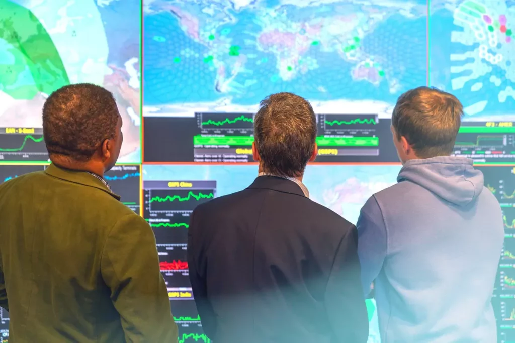 Seraphim team at mission control